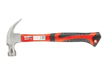 Молоток-гвоздодер мини боек с магнитом фибергласовая двухкомпонентная рукоятка 250г Matrix 10443 купить в Надыме