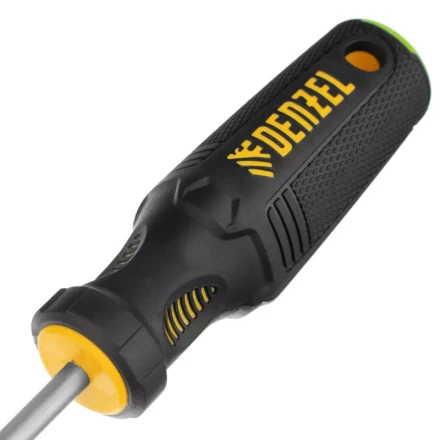 Отвертка PZ2x100 мм, CrV, трехкомпонентная рукоятка Denzel 12207 купить в Надыме