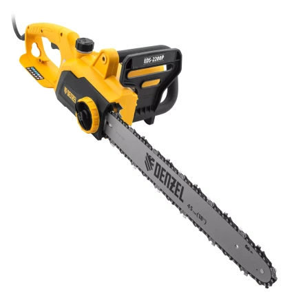 Пила цепная электрическая Denzel EDS-2200P, 2.2 кВт,поперечная, шина 45 см, шаг 3/8, паз 1.3 мм, 63 звена 95617 купить в Надыме