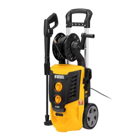 Моечная машина высокого давления Denzel R-180D, 2200 Вт, 180 бар, 380 л/ч, с барабаном купить в Надыме