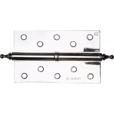 Петля дверная разъемная ЗУБР "ЭКСПЕРТ", 1 подшипник, цвет хром (CP), левая, с крепежом, 125х75х2,5мм, 2 шт 37605-125-2L купить в Надыме