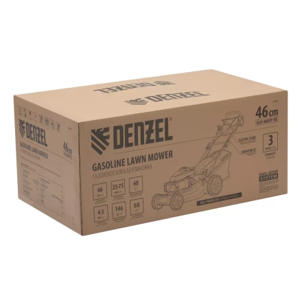 Газонокосилка бензиновая Denzel GLD-460SP-VE, 146 см3, шир. 46см, привод, вариатор, эл.старт, 60 л (58809) купить в Надыме