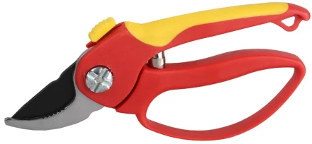 Секатор GRINDA двухкомпонентные ручки, обычный механизм, с эфесом, округлые лезвия, 205мм 8-423221_z01 купить в Надыме