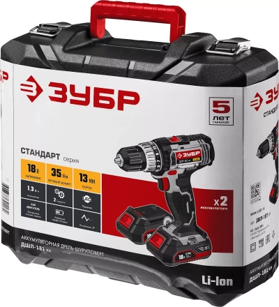 Дрель-шуруповерт 2 АКБ ДШЛ-181 КН серия СТАНДАРТ купить в Надыме