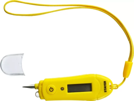 Тестер напряжения STAYER "МASTER" цифровой со световым индикатором, 12-220В, 70мм 45282 купить в Надыме