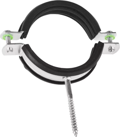 ЗУБР. Хомут трубный оцинкованный, с шурупом, 2 1/2", 1шт 37854-73-82-1 купить в Надыме