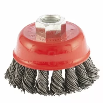 Щетка для УШМ, 65 мм, М14, "чашка", крученая металлическая проволока  MATRIX 74620 купить в Надыме