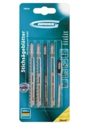 Набор полотен для электролобзика по дереву 5шт GROSS 78253