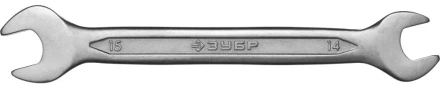 Ключ ЗУБР "МАСТЕР" гаечный рожковый, Cr-V сталь, хромированный, 14х15мм 27010-14-15 купить в Надыме