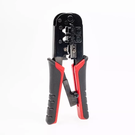 Кримпер многофункциональный КВТ JT-02 с 2 встроенными модулями для обжима RJ-45, RJ-12, RJ-11 (84626) купить в Надыме