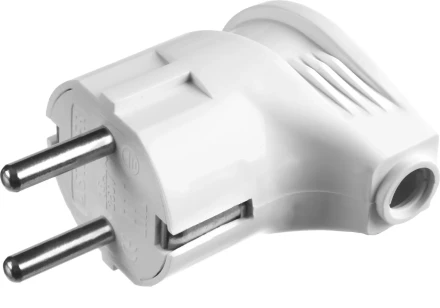 Вилка MAXElectro электрическая, 16А/220В, угловая, с заземлением, белая, STAYER 55161-W купить в Надыме