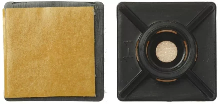 Площадка ЗУБР "МАСТЕР" под хомут нейлоновая, самоклеящаяся, 27 x 27 мм, 5 шт 4-309176-27-27 купить в Надыме