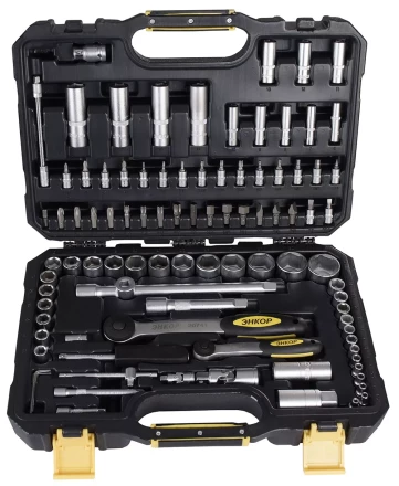 Набор инструмента 94 предметов пластиковый кейс 57057 купить в Надыме