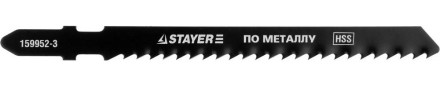 Полотна STAYER &quot;PROFI&quot;, T127D для эл/лобзика, HSS, по мягкому металлу (3-15мм), EU-хвост., шаг 3мм, 75мм, 2шт 159952-3_z01 купить в Надыме