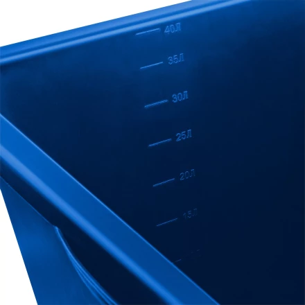 ЗУБР 40 л, первичный высокопрочный пластик, усиленный прямоугольный строительный таз (06096-45) купить в Надыме