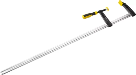 Струбцина STAYER, тип "F", DIN 5117, двухкомпонентная ручка, профилированная закаленная рейка, 120х1000мм 32095-120-1000 купить в Надыме