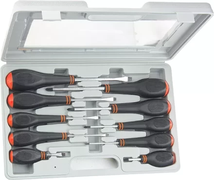 Набор отверток СrV в пластмассовом боксе 10 шт. SPARTA 133565 купить в Надыме