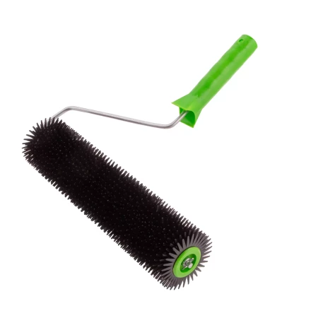 Валик игольчатый для наливных полов с ручкой, острая игла, 300 мм Сибртех 81111 купить в Надыме