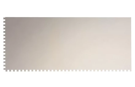 Гладилка из нержавеющей стали, 280 х 130 мм, зеркальная полировка, пластмассовая ручка, зуб 4 х 4 мм Matrix 86780 купить в Надыме