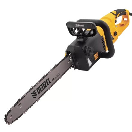 Пила цепная электрическая Denzel EDS-2000, 2 кВт,продольная, шина 40 см, шаг 3/8, паз 1.3 мм, 56 звеньев 95618 купить в Надыме