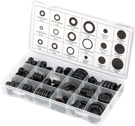 Набор сальников D 6,35 - 25,4 мм 125 предм. (арт. 48107) купить в Надыме