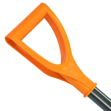 Лопата для уборки снега пластиковая Сибртех, 400х405х1380 мм, стальной черенок, усиленная 61666 купить в Надыме