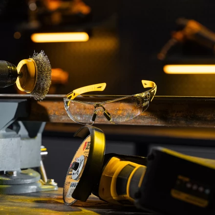 Очки защитные открытые Denzel 89191, поликарбонатные, прозрачная линза, 2х комп.дужки купить в Надыме