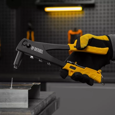 Заклепочник ручной Denzel, 255 мм, заклепки 2,4-3,2-4,0-4,8 мм, 40440 купить в Надыме