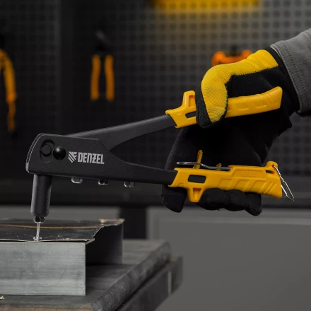 Заклепочник ручной Denzel, 255 мм, заклепки 2,4-3,2-4,0-4,8 мм, 40440 купить в Надыме