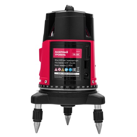 Лазерный уровень MTX CRL-30R, 30 м, красный луч, батарейки, резьба 5/8&quot; 35034 купить в Надыме