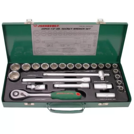 Набор головок торцевых универсальный 1/2"  DR10-32мм  25предметов S04H4125S  Jonnesway 47223 купить в Надыме