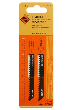 Пилка для электролобзика T111 C 2 шт. Энкор 27105 купить в Надыме