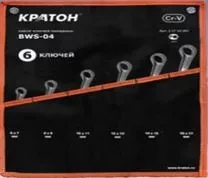 Набор ключей накидных  BWS-06 6 предметов  Кратон 2 27 02 006 купить в Надыме