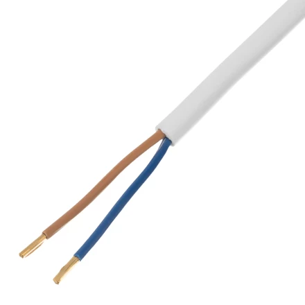 Шнур сетевой Denzel Energy Series, ПВС, 3 м, 2 x 1 мм, с неразборной вилкой, белый, 3 м, 37664 купить в Надыме