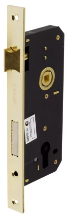 Корпус врезного замка ЗУБР "ЭКСПЕРТ", с защелкой, межосевое расстояние 85мм, прямоугольный ригель 52010_z01 купить в Надыме