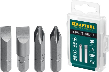 Биты для ударно-поворотных отверток KRAFTOOL 25551 купить в Надыме