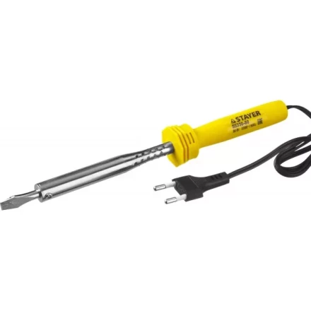 Паяльник STAYER "STANDARD" с пластмассовой рукояткой и долговечным жалом, 80 Вт, клин 55330-80 купить в Надыме