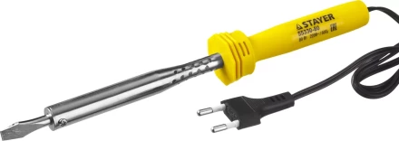 Паяльник STAYER "STANDARD" с пластмассовой рукояткой и долговечным жалом, 80 Вт, клин 55330-80 купить в Надыме