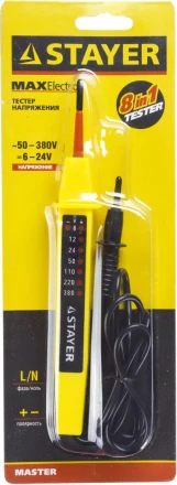 Тестер напряжения STAYER "МASTER", 6-380В, 180мм 45284 купить в Надыме