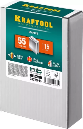 Скобы тип 18GA (55 / 90 / C) 5000 шт 31789-15 купить в Надыме