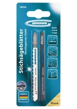 Набор полотен для электролобзика по дереву 2шт GROSS 78254 купить в Надыме