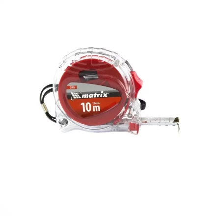 Рулетка Crystal 10 м х 25 мм корпус из поликарбоната Matrix 31075 купить в Надыме