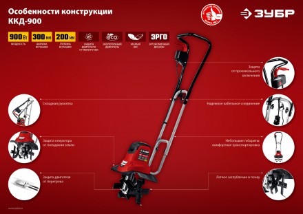 Культиватор электрический ККД-900 серия МАСТЕР купить в Надыме