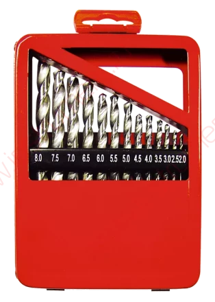 Набор сверл по металлу 1-10 мм (через 0,5 мм) HSS 19 шт. метал. коробка цил. хвостовик  MATRIX 72388 купить в Надыме