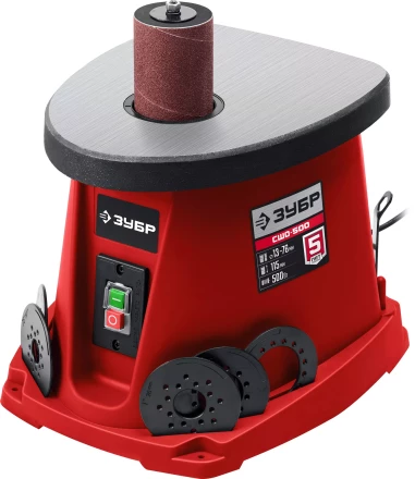 ЗУБР d 13, 19, 26, 38, 51, 76 x 115, 500 Вт, осцилляционный шпиндельный шлифовальный станок (СШО-500) купить в Надыме