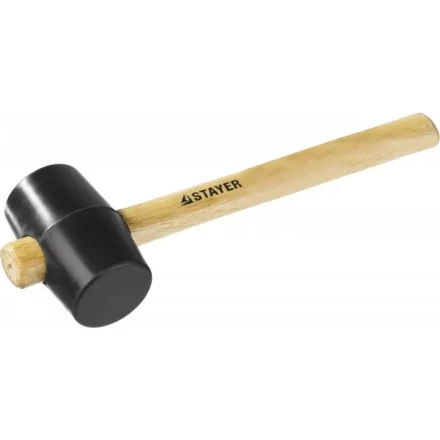 Киянка STAYER резиновая черная с деревянной ручкой, 225г 20505-40 купить в Надыме