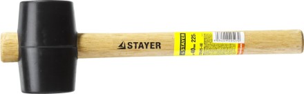 Киянка STAYER резиновая черная с деревянной ручкой, 225г 20505-40 купить в Надыме
