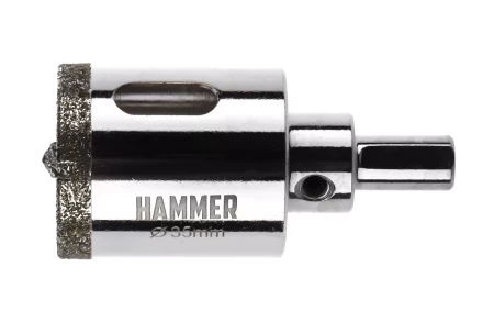 Коронка алмазная HAMMER Ф35мм HEX (DHS 35.0*65/5) купить в Надыме