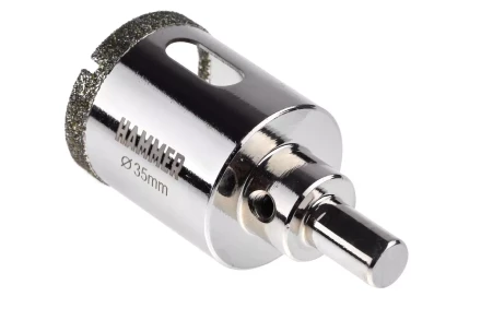 Коронка алмазная HAMMER Ф35мм HEX (DHS 35.0*65/5) купить в Надыме