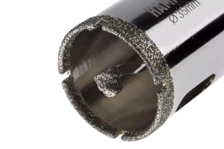 Коронка алмазная HAMMER Ф35мм HEX (DHS 35.0*65/5) купить в Надыме